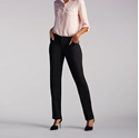 Picture of 46312BK WOMEN'S LEE RELAXED FIT STRAIGHT LEG PANT (ALL DAY PANT) - BLACK