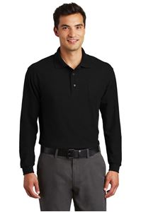 Picture of K500LSP Port Authority Silk Touch Long Sleece Polo with Pocket