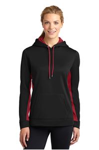 Picture of LST235 SPORT-TEK® LADIES SPORT-WICK® FLEECE COLORBLOCK HOODED PULLOVER