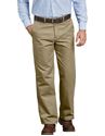 Picture of WP314KH DICKIES PREMIUM COTTON FLAT FRONT PANTS - KHAKI