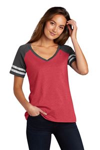 Picture of DM476 District Women's Game V-neck Tee